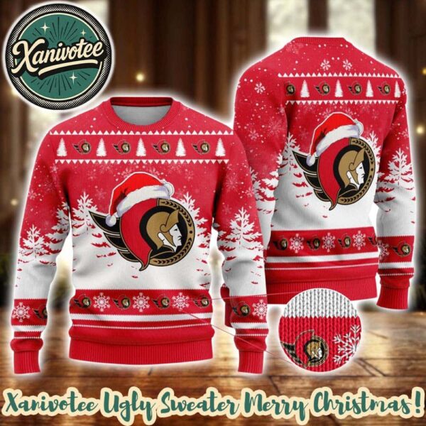 NHL Ottawa Senators Special 2025 Personalized Christmas Ugly Christmas Sweater Gift For Men And Women