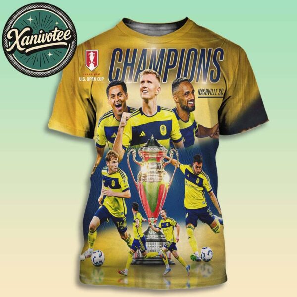 Nashville SC Edge Austin Fc To Win First US Open Cup In Club History Champions 2025 All Over Print T-Shirt