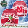 Nebraska Cornhuskers HO HO HO NCAA Custome Name And Number 2025 Knitted Ugly Christmas Sweater