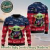 New England Patriots Football x Grinch NFL Personalized Knitted Ugly Christmas Sweater Holiday 2025
