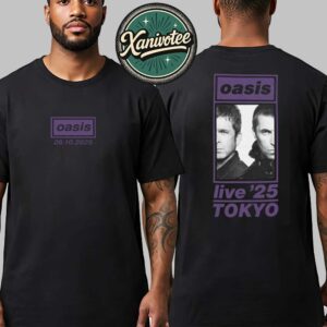 Oasis Live 25 Tour For Tokyo Japan Event Tee On October 26 2025 At Tokyo Dome Two Sided Print Classic T-Shirt