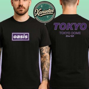 Oasis Tokyo Japan 2025 Event Tee On October 25th Live 25 Tour At Tokyo Dome Two Sided Print Classic T-Shirt