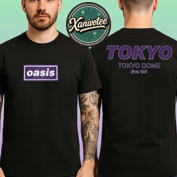 Oasis Tokyo Japan 2025 Event Tee On October 25th Live 25 Tour At Tokyo Dome Two Sided Print Classic T-Shirt