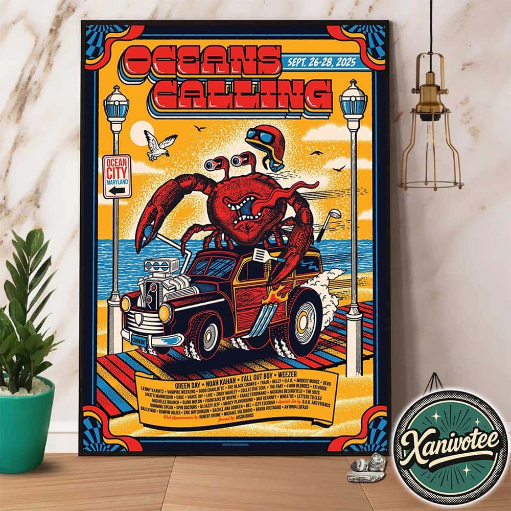 Oceans Calling Festival 2025 In Ocean City MD Commemorative Poster For Ocean City Maryland On September 26-28 2025 Home Decor Poster Canvas Oceans Calling Festival 2025 In Ocean City MD Commemorative Poster For Ocean City Maryland On September 26-28 2025 Home Decor Poster Canvas
