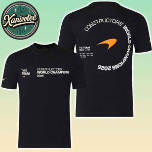 Official McLaren Formula 1 Team 2025 Constructors’ 10 Times World Champions Black Unisex T-Shirt