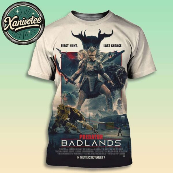Official New Poster For Predator Badlands In Theaters On November 7 2025 All Over Print T-Shirt