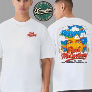 Paul McCartney Got Back 2025 Albuquerque Event Tee In New Mexico At Isleta Amphitheater On October 7th 2025 Two Sided Print T-Shirt