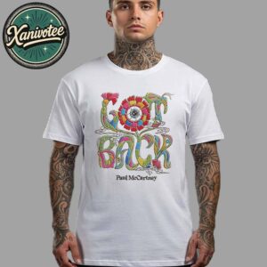 Paul McCartney Got Back 2025 Floral Tour 2025 White T-Shirt