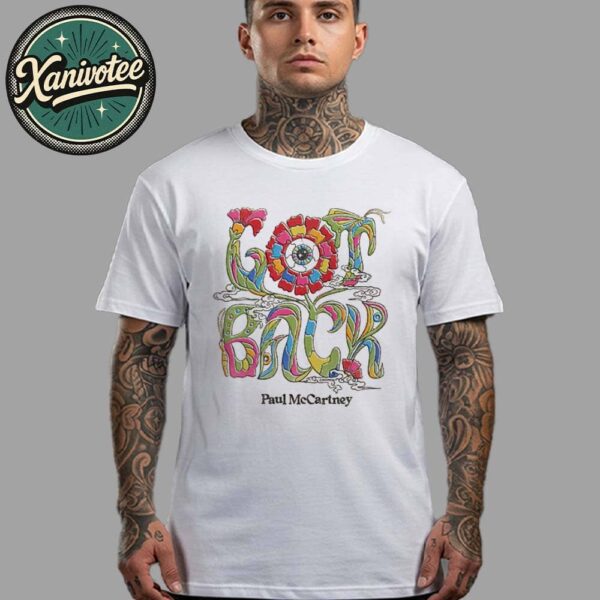 Paul McCartney Got Back 2025 Floral Tour 2025 White T-Shirt