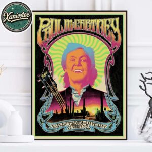 Paul McCartney Got Back 2025 Las Vegas Event Poster For Allegiant Stadium In Nevada On October 4 2025 Home Decor Poster Canvas