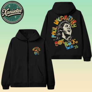 Paul McCartney Got Back 2025 Peace Merch Tee With Dates List Zip Hoodie T-Shirt