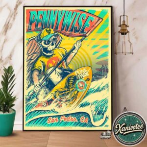 Pennywise x Punk In The Park 2025 San Pedro CA Poster For Berth 46 3011 Miner St On October 4th 2025 Home Decor Poster Canvas