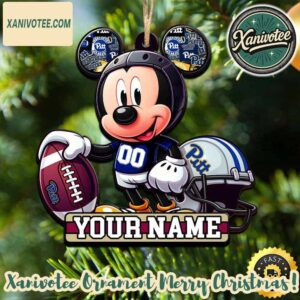 Pittsburgh Panthers x Mickey Mouse NCAA Personalized Christmas 2025 Tree Decoration Holiday Christmas Ornament