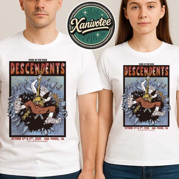Punk In The Park 2025 x Descendents San Pedro CA Poster For Berth 46 3011 Miner St On October 4th And 5th 2025 Unisex T-Shirt