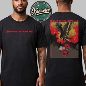 Queens of the Stone Age Chicago IL Music Poster For October 2nd 2025 At The Chicago Theatre Two Sided Print T-Shirt