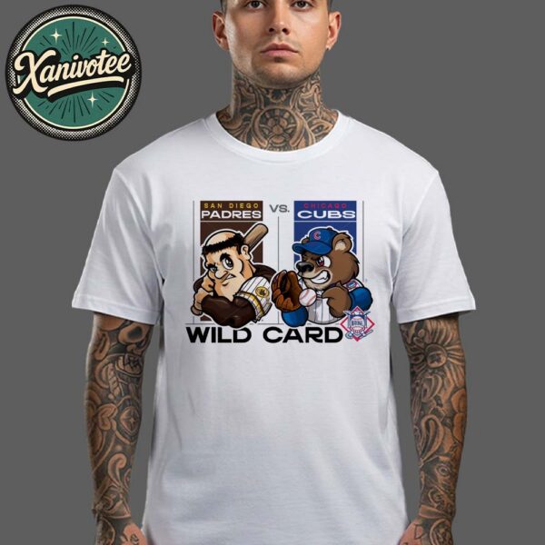 San Diego Padres Vs Chicago Cubs Mascot Cover 2025 MLB Wild Card Matchups Unisex T-Shirt