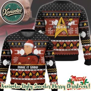 Star Trek Captain Picard Give Me Some Snow Ugly Christmas Sweater