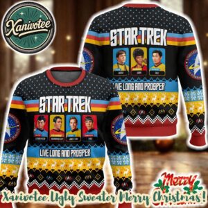 Star Trek Live Long And Prosper Ugly Christmas Sweater