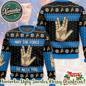 Star Trek May The Force Be With You Star Trek 2025 Collectors Edition Ugly Christmas Sweater
