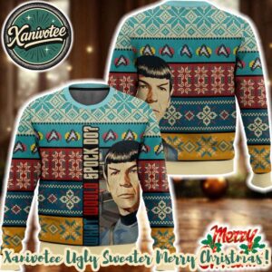 Star Trek What Would Spock Do Star Trek 2025 Knitted Ugly Christmas Sweater
