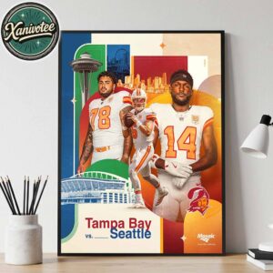 Tampa Bay Buccaneers Vs Seattle Seahawks Poster NFL Matchup On October 5 2025 Home Decor Poster Canvas