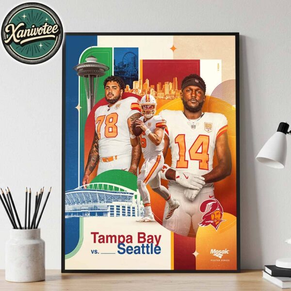Tampa Bay Buccaneers Vs Seattle Seahawks Poster NFL Matchup On October 5 2025 Home Decor Poster Canvas