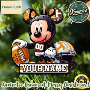 Tennessee Volunteers x Mickey Mouse NCAA Personalized Christmas 2025 Tree Decoration Holiday Christmas Ornament