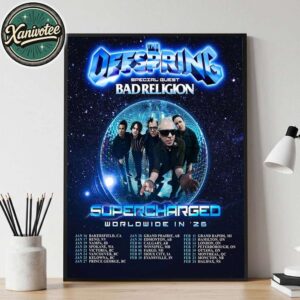 The Offspring Supercharged Worldwide In ’26 Tour Dates List With Special Guest Bad Religion Home Decor Poster Canvas