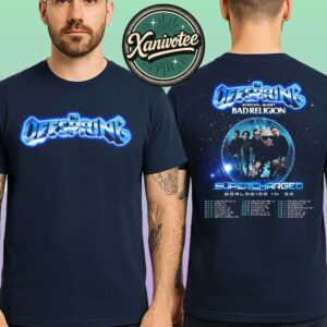 The Offspring Supercharged Worldwide In ’26 Tour Dates List With Special Guest Bad Religion Two Sided Print Unisex T-Shirt