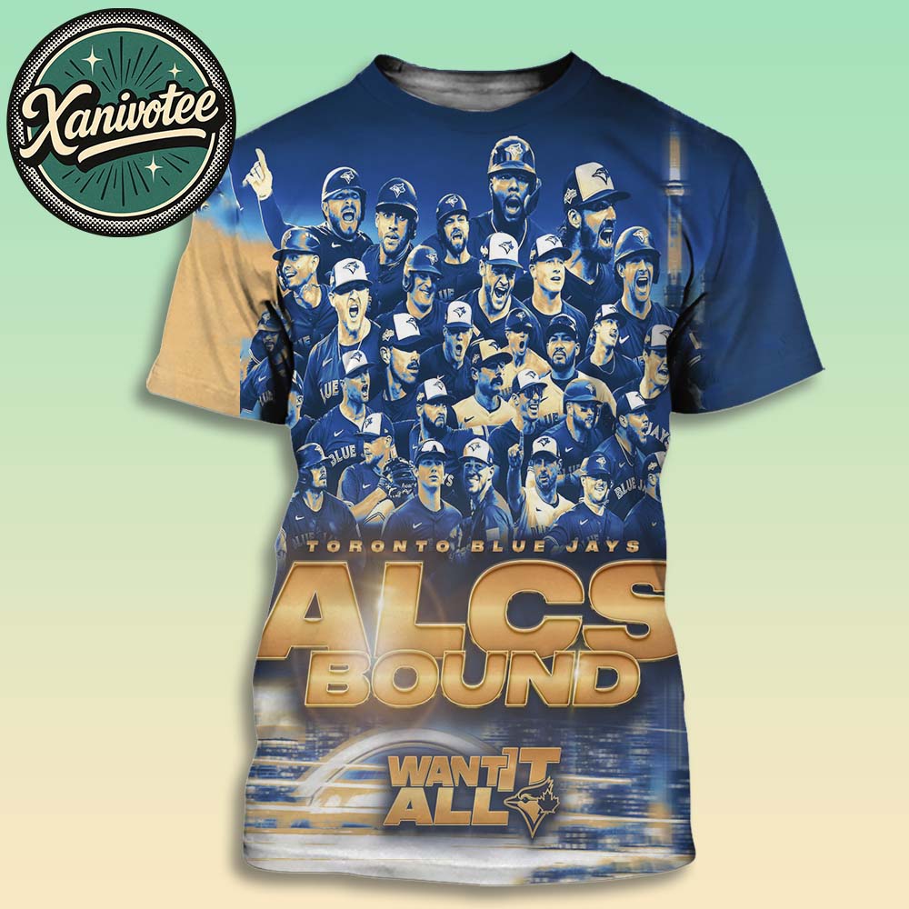 Toronto Blue Jays ALDS Bound 2025 American League Division Series MLB Champions All Over Print T-Shirt Toronto Blue Jays ALDS Bound 2025 American League Division Series MLB Champions All Over Print T-Shirt