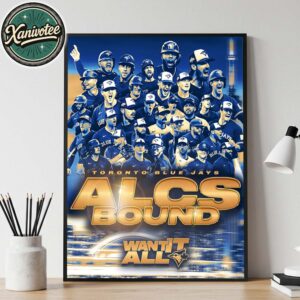 Toronto Blue Jays ALDS Bound 2025 American League Division Series MLB Champions Home Decor Poster Canvas